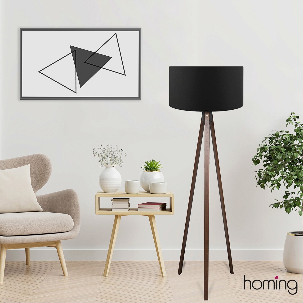 Lampadar, Opviq, 780SGN3482, Negru - imagine 4